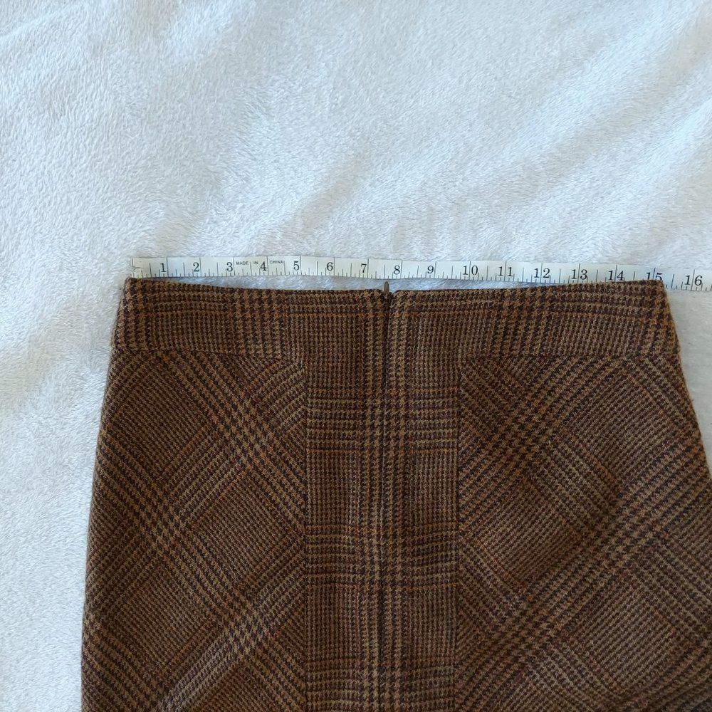 Vintage MaxMara Wool Alpaca Plaid Skirt - Picture 5 of 15